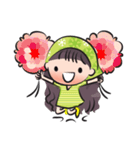 little scarf girl（個別スタンプ：18）