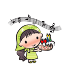 little scarf girl（個別スタンプ：23）