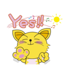 癒されるニャーリンスタンプ 英語 vir1（個別スタンプ：3）