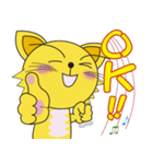 癒されるニャーリンスタンプ 英語 vir1（個別スタンプ：6）