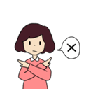 ふんふんと女の子（個別スタンプ：2）