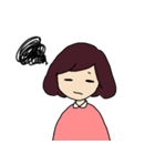 ふんふんと女の子（個別スタンプ：5）