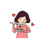 ふんふんと女の子（個別スタンプ：17）