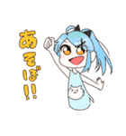ポニテ©とツインテ©のかまちょスタンプ（個別スタンプ：9）