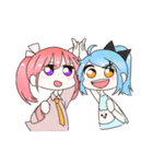 ポニテ©とツインテ©のかまちょスタンプ（個別スタンプ：40）