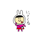 桃色おんなの子（個別スタンプ：7）