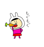 桃色おんなの子（個別スタンプ：10）