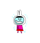 桃色おんなの子（個別スタンプ：14）