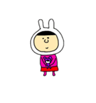 桃色おんなの子（個別スタンプ：15）