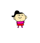 桃色おんなの子（個別スタンプ：16）
