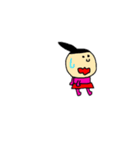 桃色おんなの子（個別スタンプ：17）