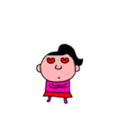 桃色おんなの子（個別スタンプ：18）