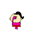 桃色おんなの子（個別スタンプ：20）