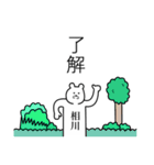 相川さん名字スタンプ真顔（個別スタンプ：12）