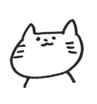 あごが大きいねこ（個別スタンプ：1）