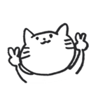 あごが大きいねこ（個別スタンプ：4）