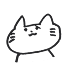 あごが大きいねこ（個別スタンプ：5）