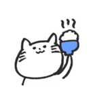 あごが大きいねこ（個別スタンプ：9）