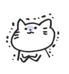 あごが大きいねこ（個別スタンプ：12）