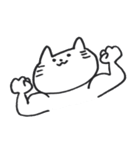 あごが大きいねこ（個別スタンプ：17）