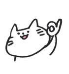 あごが大きいねこ（個別スタンプ：18）