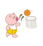 cute pig exercise（個別スタンプ：12）