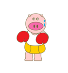 cute pig exercise（個別スタンプ：13）