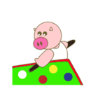 cute pig exercise（個別スタンプ：14）