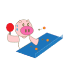 cute pig exercise（個別スタンプ：15）