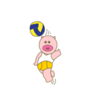 cute pig exercise（個別スタンプ：16）