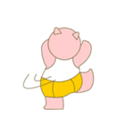 cute pig exercise（個別スタンプ：19）