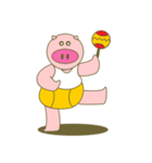 cute pig exercise（個別スタンプ：21）