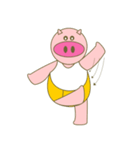 cute pig exercise（個別スタンプ：26）