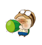 Debut of the turtle ＆ the lazy snake.（個別スタンプ：6）