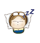 Debut of the turtle ＆ the lazy snake.（個別スタンプ：9）