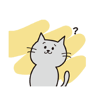 灰色ねこちゃん（個別スタンプ：7）