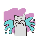 灰色ねこちゃん（個別スタンプ：11）