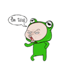 Baby frog head funny（個別スタンプ：20）