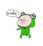 Baby frog head funny（個別スタンプ：22）