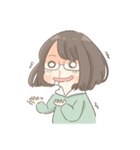 Ordinary glasses girl（個別スタンプ：10）