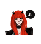 REA (Red devil girl) animation no.1 #NEW（個別スタンプ：1）