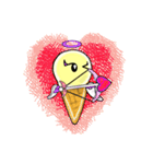 pretty ice cream (devil＆angel)（個別スタンプ：34）