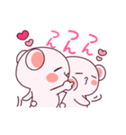 ❤️動く！らぶくま❤️桃色両想い❤️24個❤️（個別スタンプ：21）