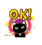 黒猫PUKU Ver.1（個別スタンプ：4）