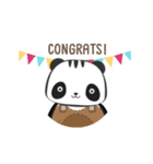 Awake Panda Animation（個別スタンプ：4）