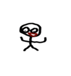 手書き棒人間スタンプ（個別スタンプ：3）