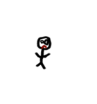 手書き棒人間スタンプ（個別スタンプ：5）