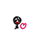 手書き棒人間スタンプ（個別スタンプ：12）