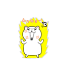 微妙な感情表現が得意なMrシロクマン（個別スタンプ：8）