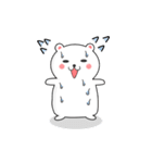 微妙な感情表現が得意なMrシロクマン（個別スタンプ：24）